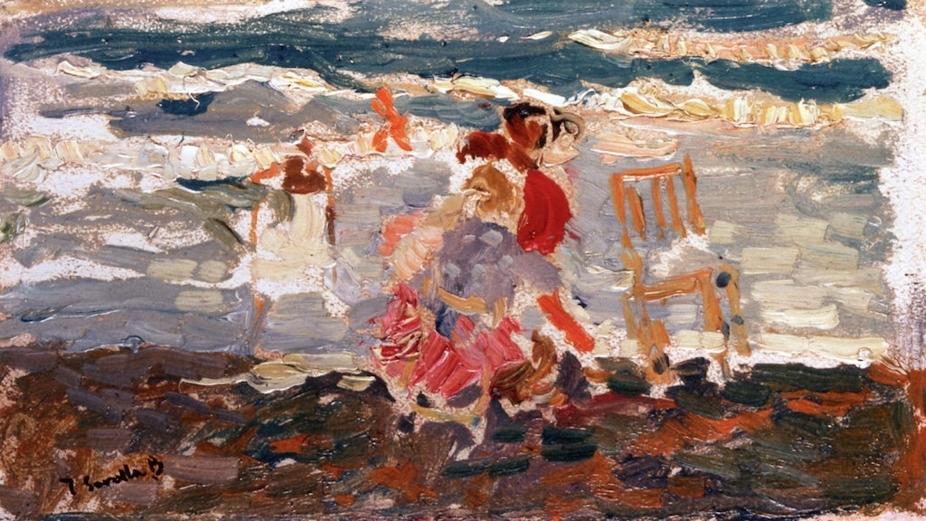 The Beach, Valencia (Children) by Joaquin Sorolla y Bastida,A3(16x12")Poster