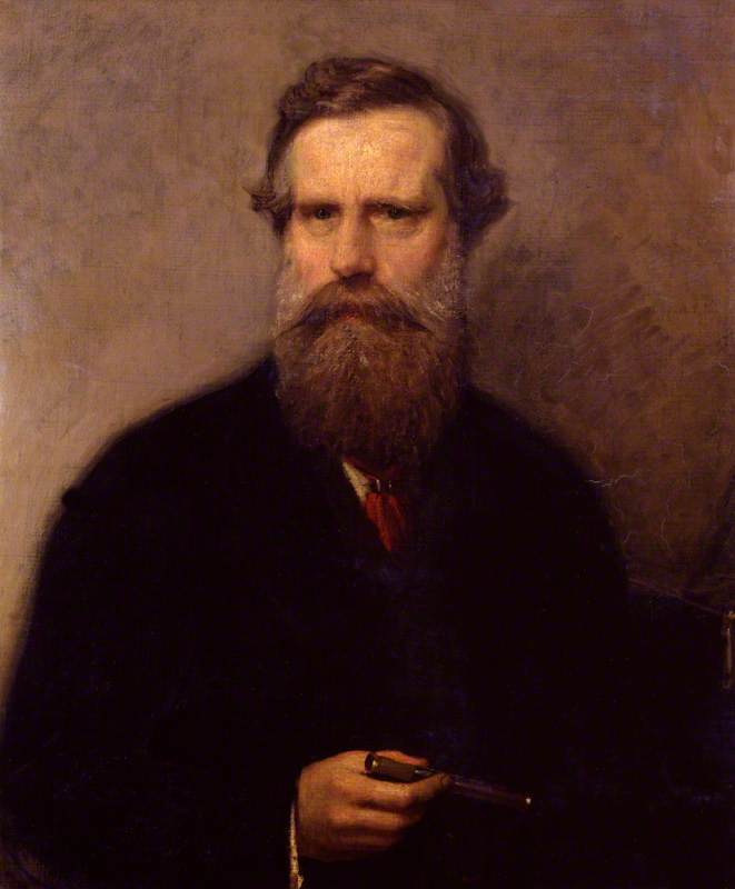 Sir William Crookes, Chemist and Physicist, vintage artwork by Charles Albert Ludovici, A3 (16x12") Poster Print