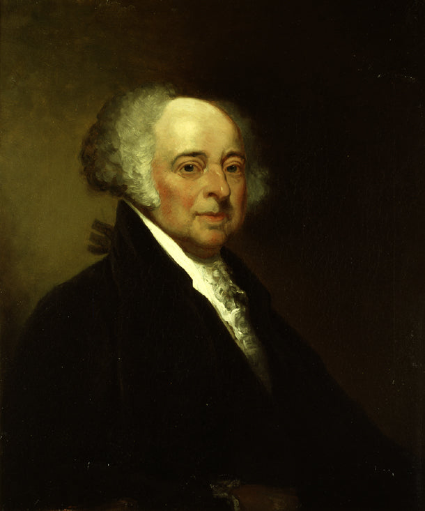 Portrait of John Adams, vintage artwork by Eliphalet Frazer Andrews, 12x8" (A4) Poster