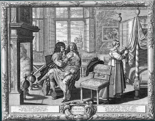 The Touch, vintage artwork by Abraham Bosse, 12x8" (A4) Poster