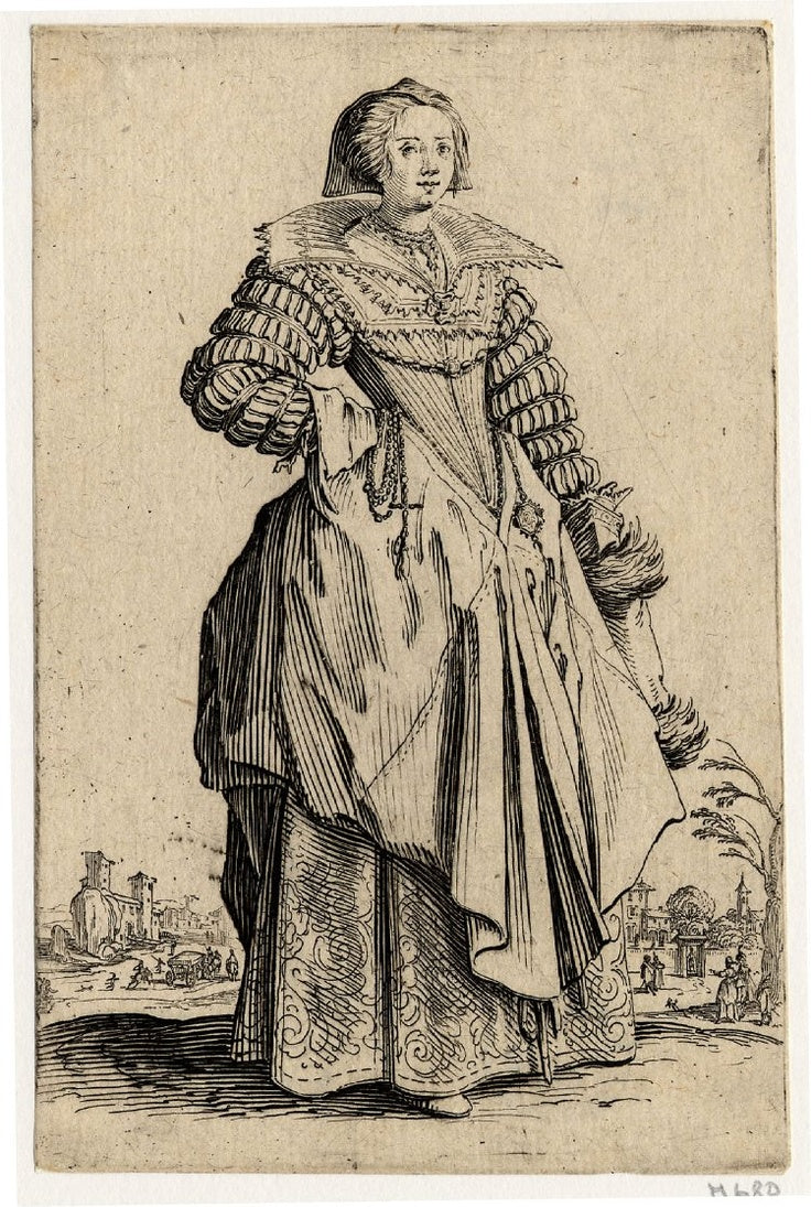 Noblesse, vintage artwork by Jacques Callot, 12x8" (A4) Poster