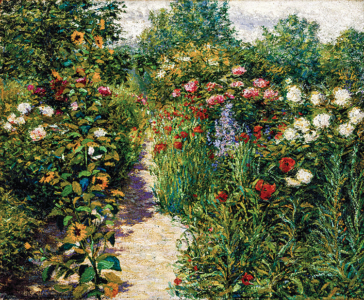 Garden at Giverny by John Leslie Breck,A3(16x12")Poster