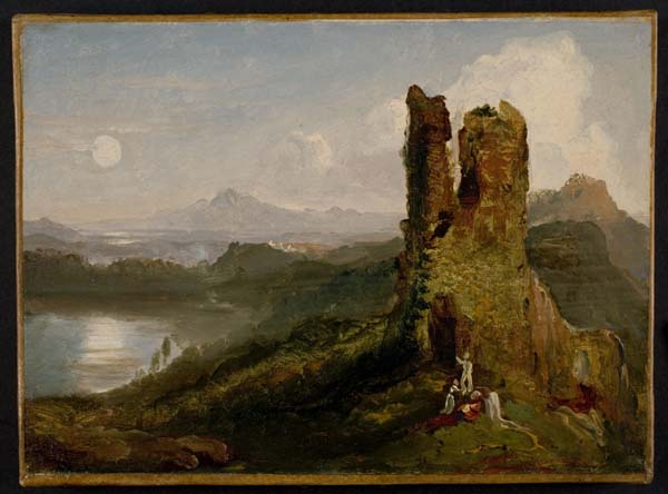 Genevieve, vintage artwork by Thomas Cole, A3 (16x12") Poster Print