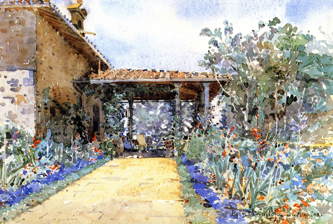 The Studio at Cernitojo, vintage artwork by Edward Darley Boit, 12x8" (A4) Poster