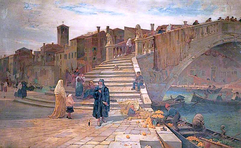 No.2 Chioggia, near Venice, vintage artwork by Harry Goodwin, 12x8" (A4) Poster