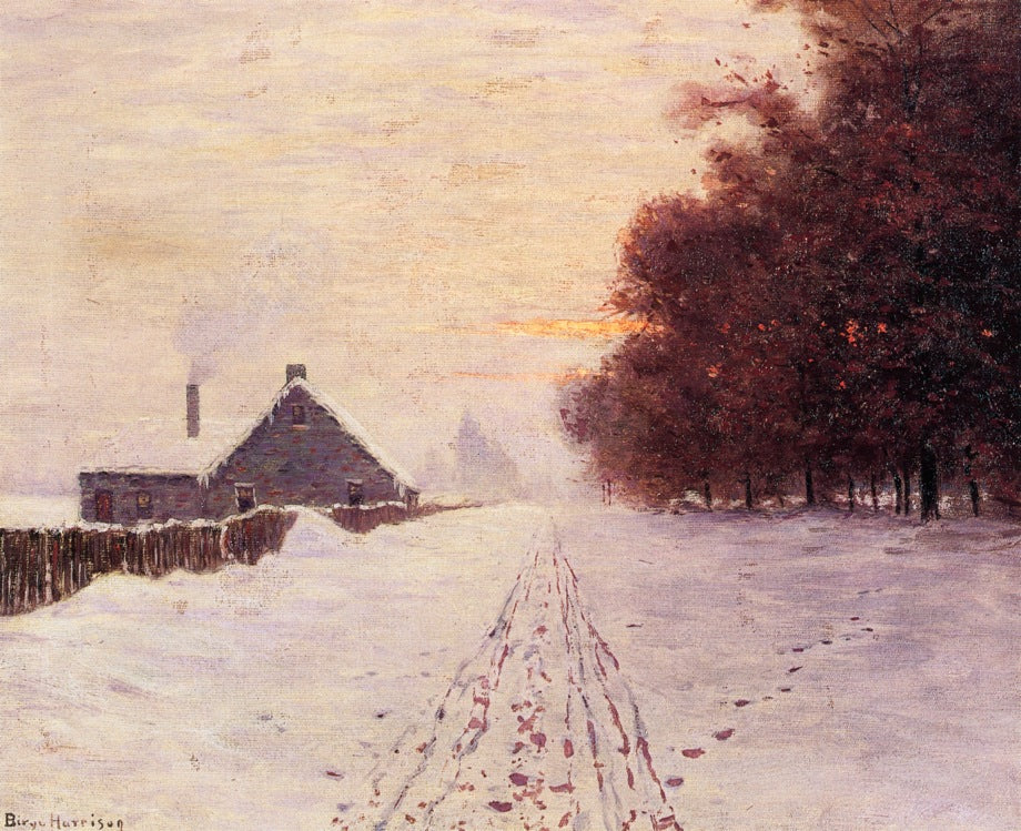 Red Oaks by Lowell Birge Harrison,A3(16x12")Poster