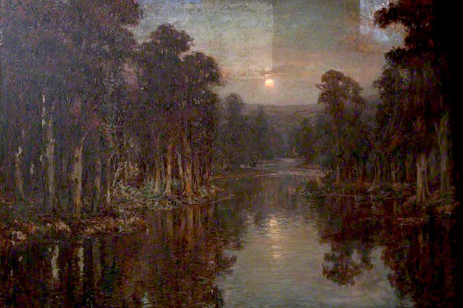 October Moonrise by Garstin Cox,16x12(A3) Poster