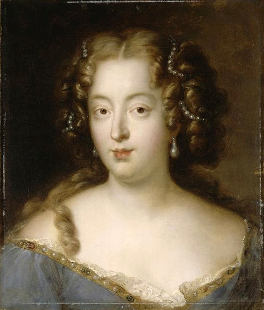 Portrait of Louise de La Baume Le Blanc, duchesse de La Vallière et de Vaujours, vintage artwork by Jean-Pierre Franque, 12x8" (A4) Poster