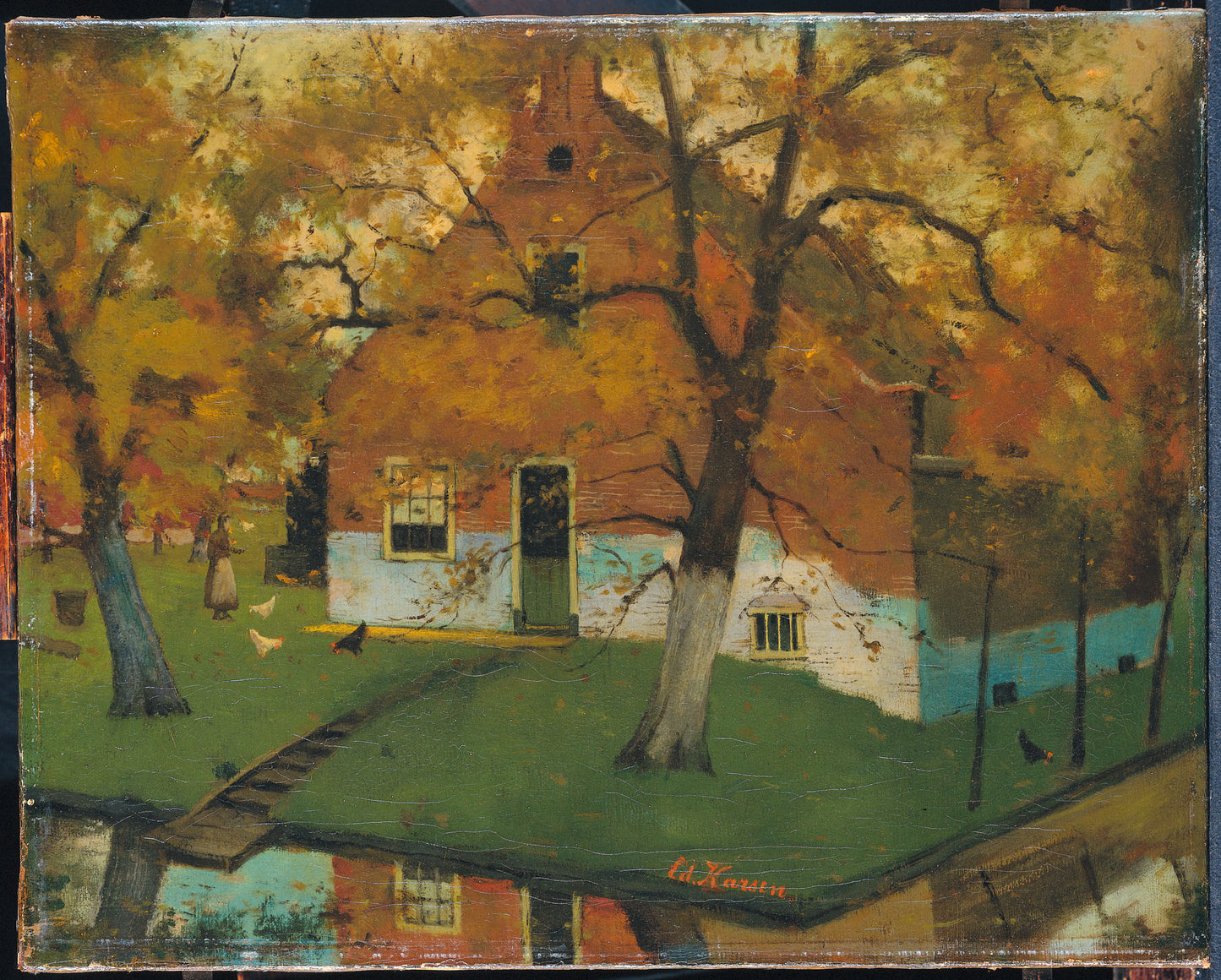 Farm in Northern Holland by Eduard Karsen,A3(16x12")Poster