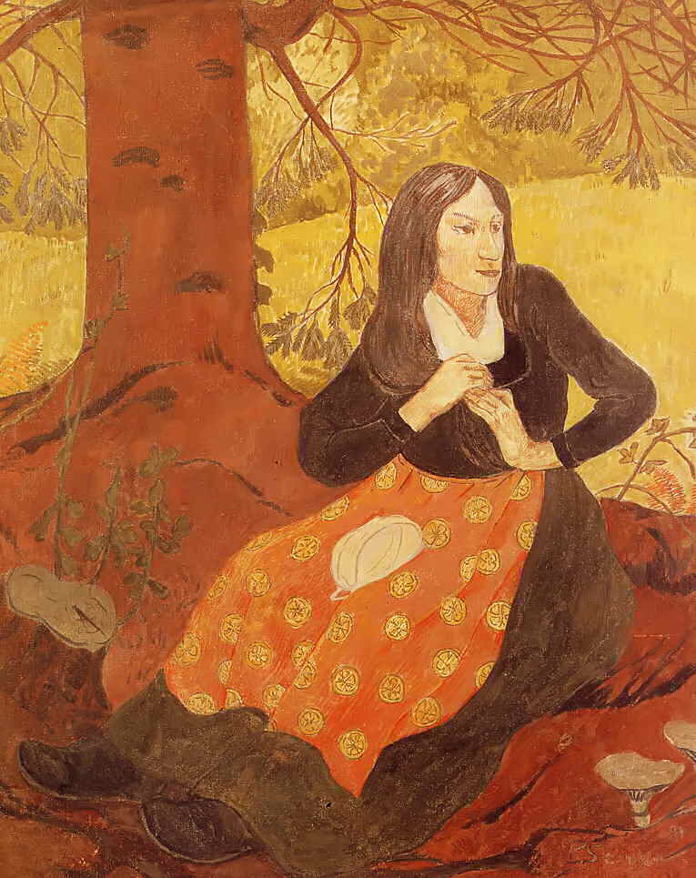 La coiffe enlevee, vintage artwork by Paul Serusier, 12x8" (A4) Poster