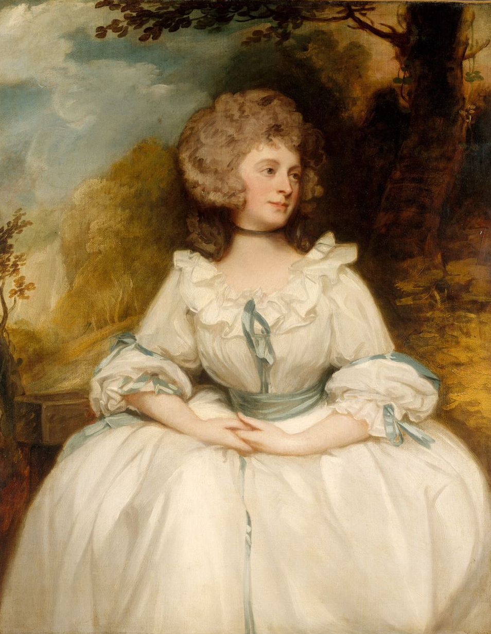 Lady Lemon, vintage artwork by George Romney, 12x8" (A4) Poster