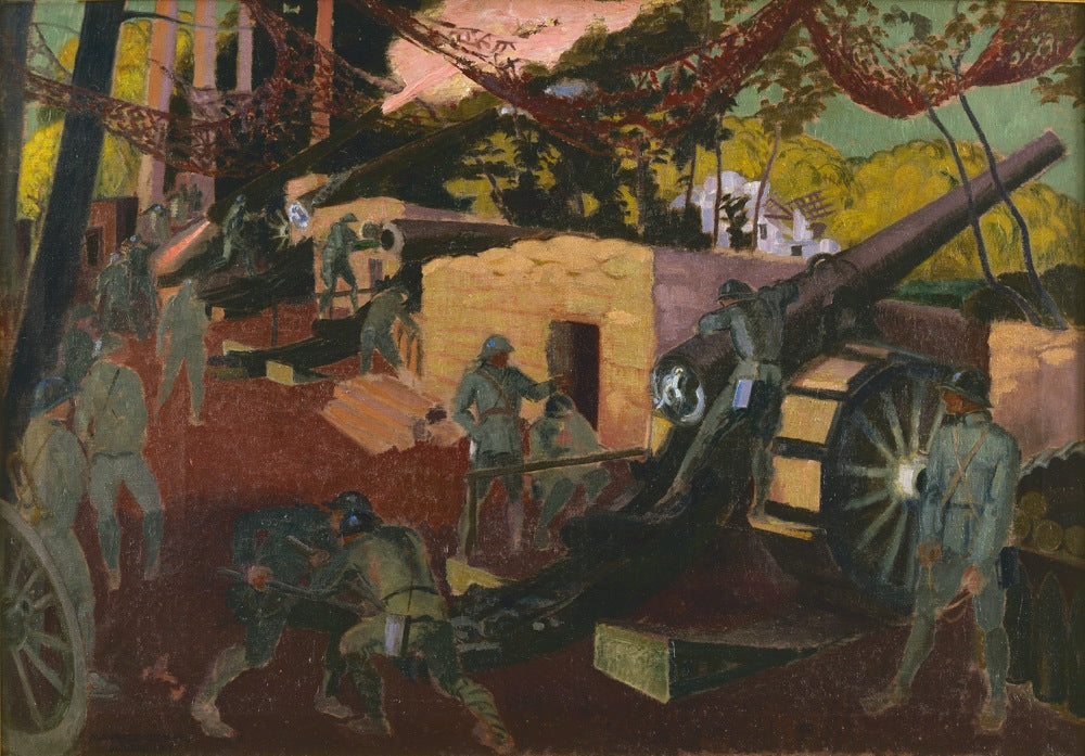Batterie de 155 en forêt de Coucy by Maurice Denis,A3(16x12")Poster