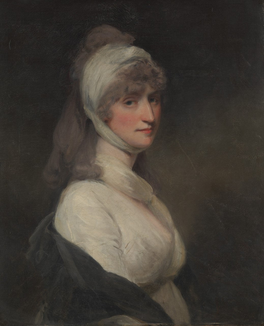 Mrs Thomas Pechell (Charlotte Clavering), vintage artwork by John Hoppner, 12x8" (A4) Poster