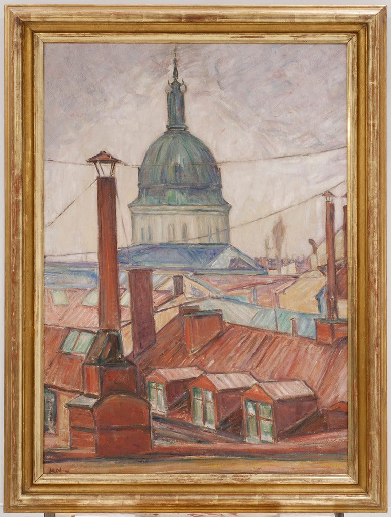 Above the Rooftops, Östermalm, Stockholm by Karl Nordstrom,A3(16x12")Poster