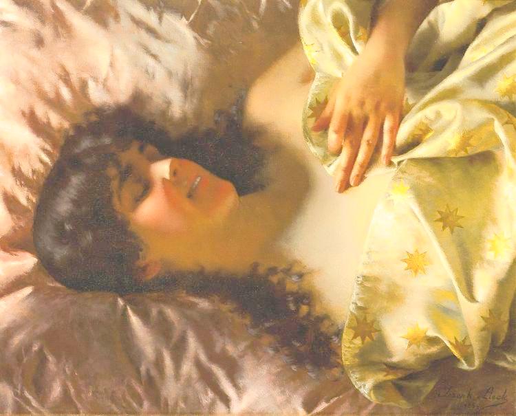 The Dream of Love (Liebestraum), vintage artwork by Josef Lieck, 12x8" (A4) Poster