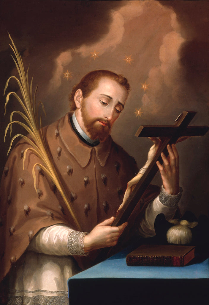 San Juan Nepomuceno, vintage artwork by Jose Campeche y Jordán, 12x8" (A4) Poster
