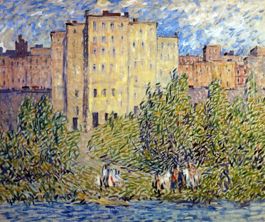 The Upper City, vintage artwork by Robert Spencer, 12x8" (A4) Poster