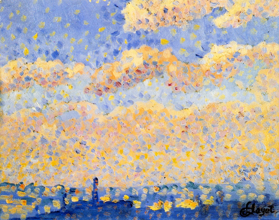 The Sky over the City by Louis Hayet,A3(16x12")Poster