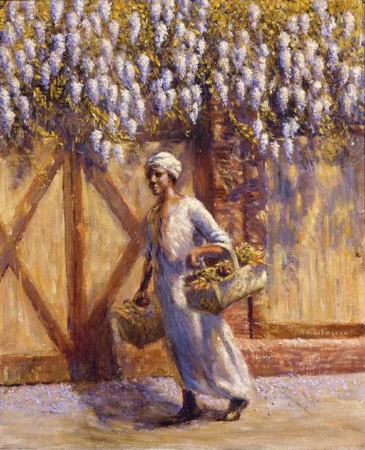 A Vendor, vintage artwork by Edwin Harleston, 12x8" (A4) Poster