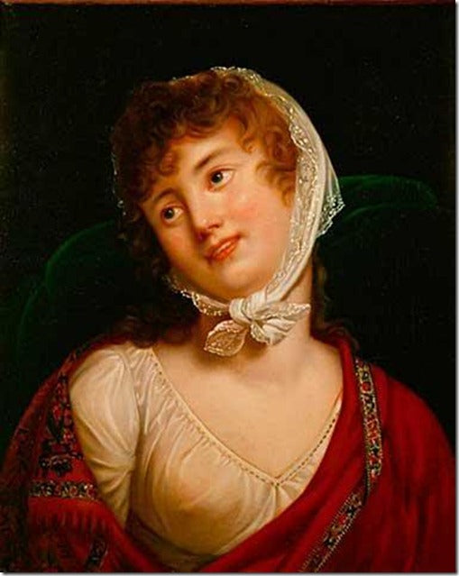 Maria Walewska, vintage artwork by Robert Lefèvre, 12x8" (A4) Poster