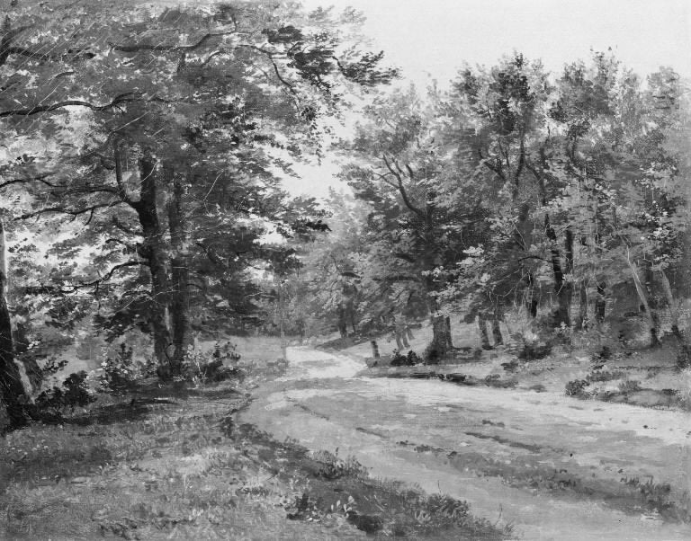 A Road in a Forest, vintage artwork by Dankvart Dreyer, A3 (16x12") Poster Print