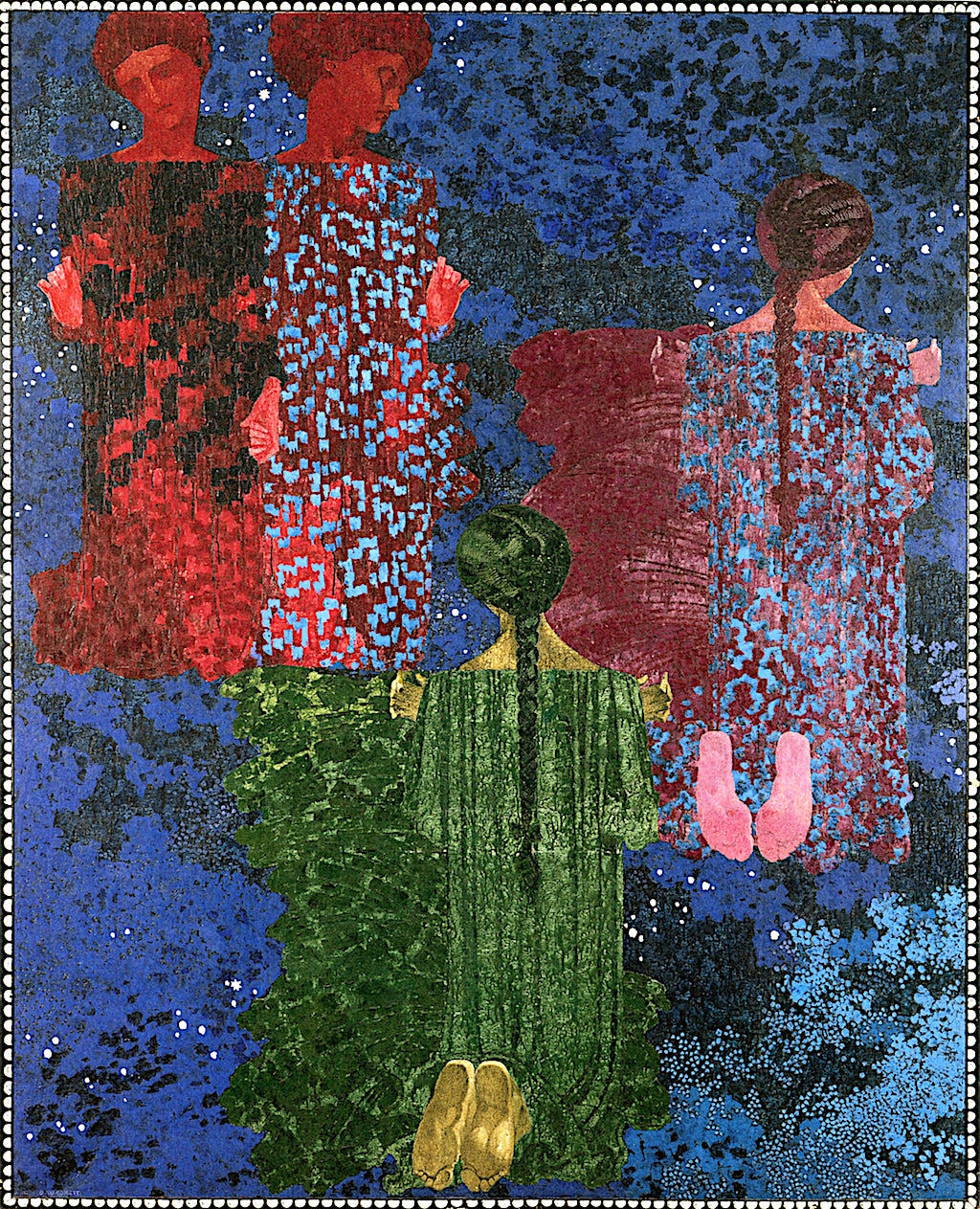 The Circling of the Planets, vintage artwork by Augusto Giacometti, 12x8" (A4) Poster