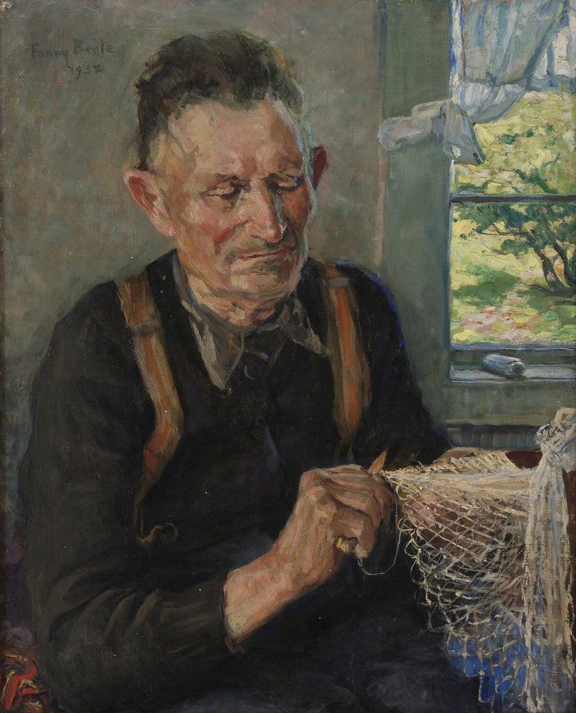 Nätbindare, vintage artwork by Fanny Brate, 12x8" (A4) Poster