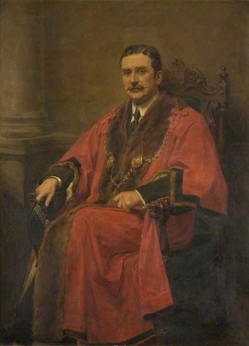 Alderman John Robert Lawson, vintage artwork by Ralph Hedley, 12x8" (A4) Poster