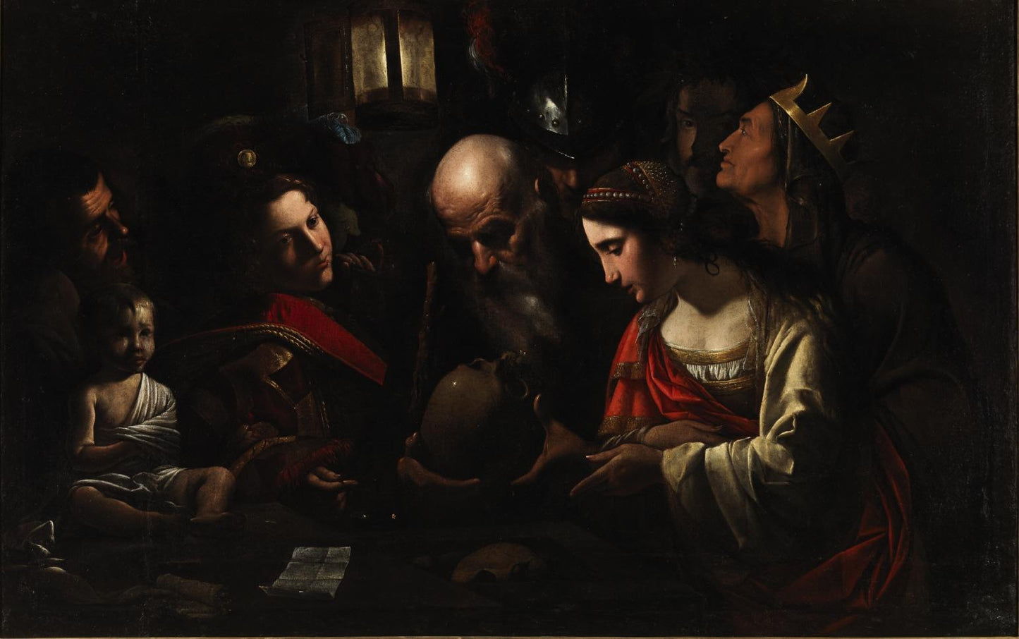 Allegory of the Death, vintage artwork by Pietro Paolini, 12x8" (A4) Poster