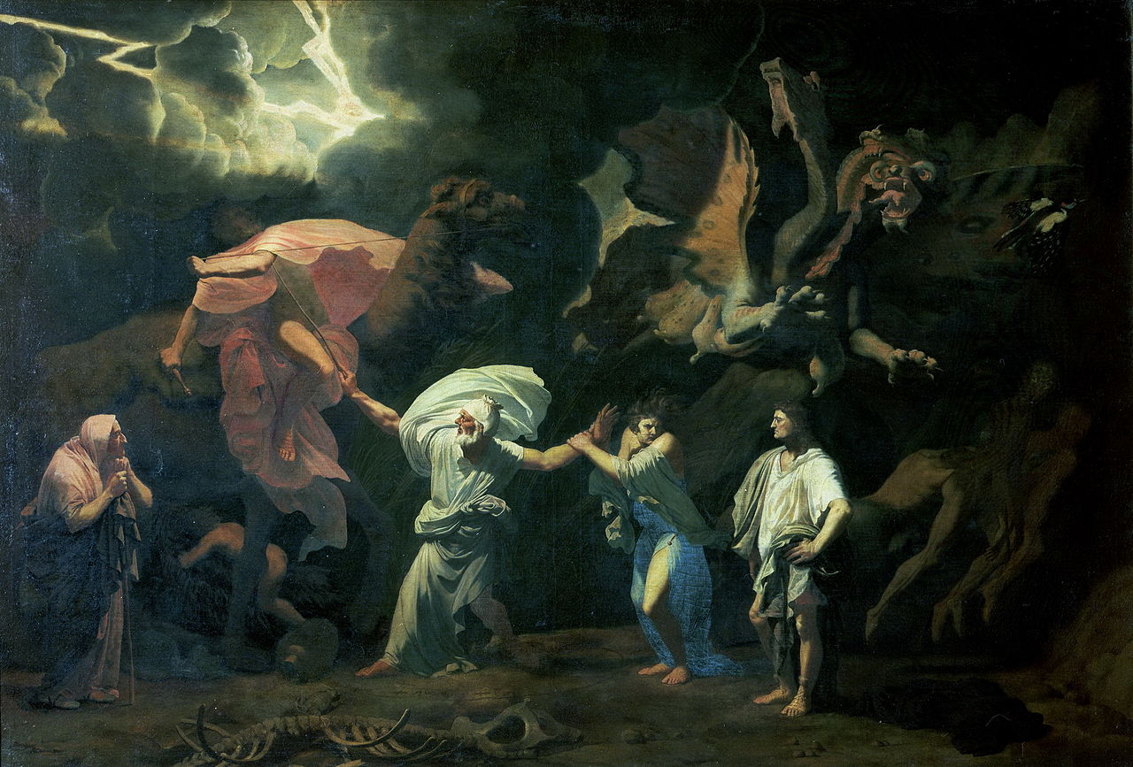 Scene of Magic, vintage artwork by Bertholet Flemalle, 12x8" (A4) Poster