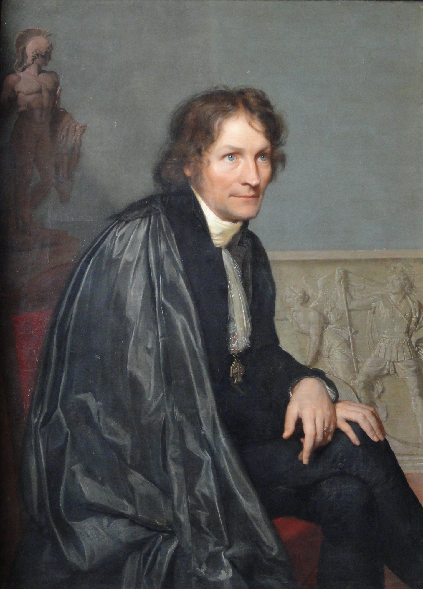 Bertel Thorvaldsen, vintage artwork by Carl Christian Vogel von Vogelstein, 12x8" (A4) Poster