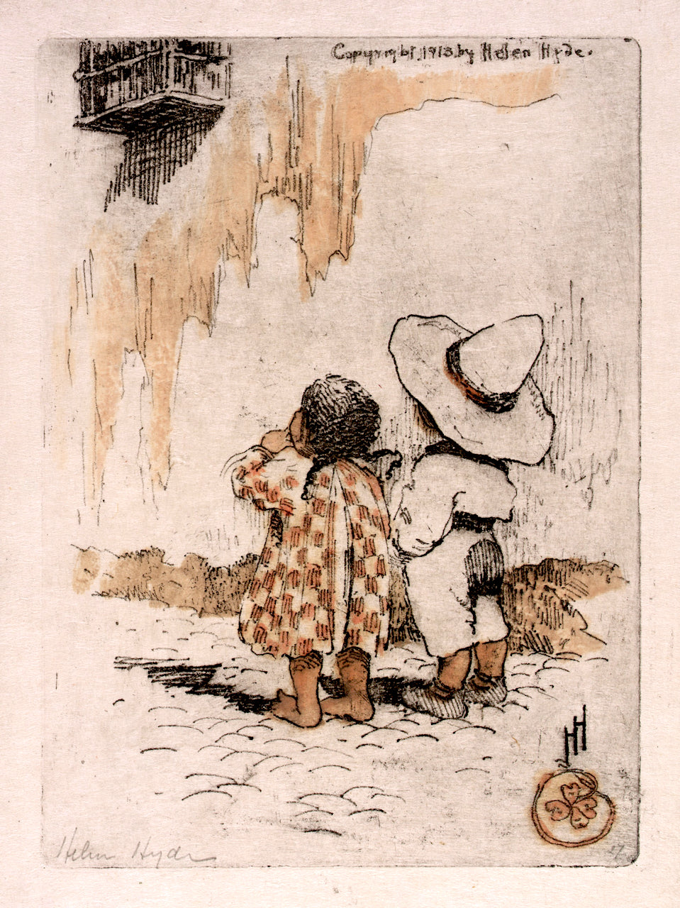 Alfonso and Conchita by Helen Hyde,A3(16x12")Poster