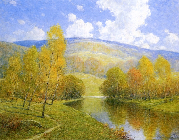 The Path by the River by Ernest Albert,A3(16x12")Poster