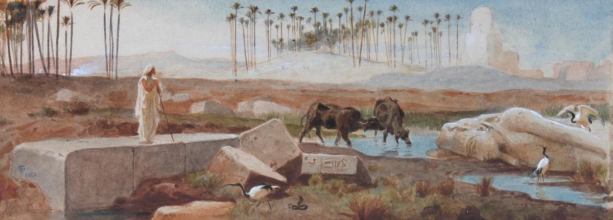 Memphis, vintage artwork by Frederick Goodall, A3 (16x12") Poster Print