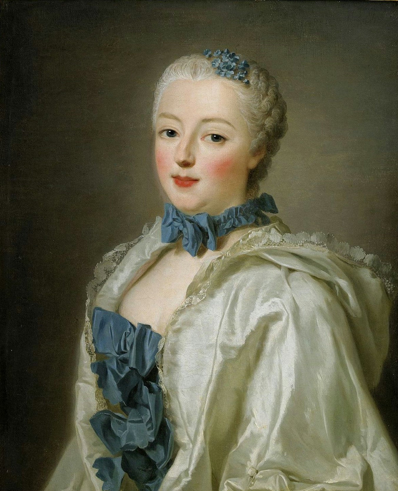 Countess Françoise Marguerite de Grignan, vintage artwork by Alexander Roslin, 12x8" (A4) Poster