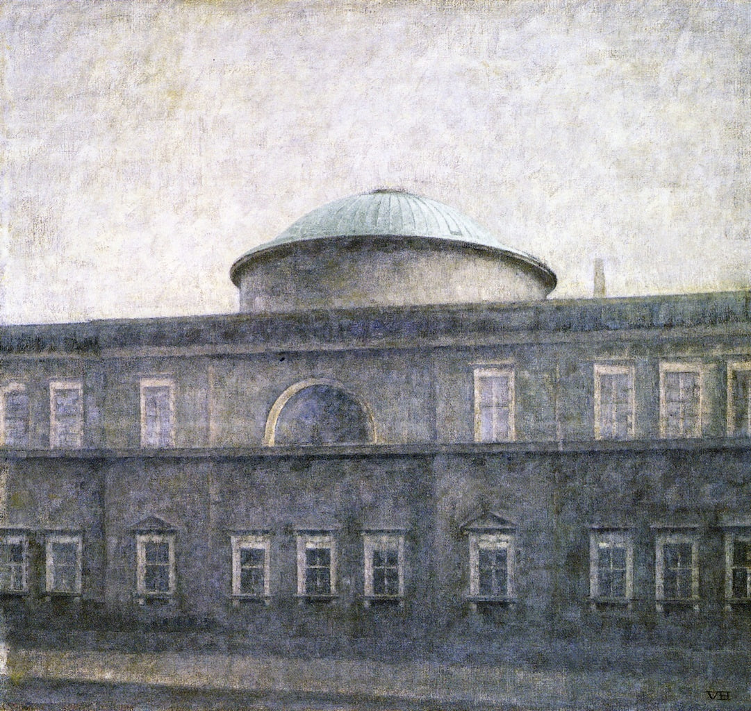 Christiansborg Palace Chapen, Copehagen, vintage artwork by Vilhelm Hammershøi, 12x8" (A4) Poster