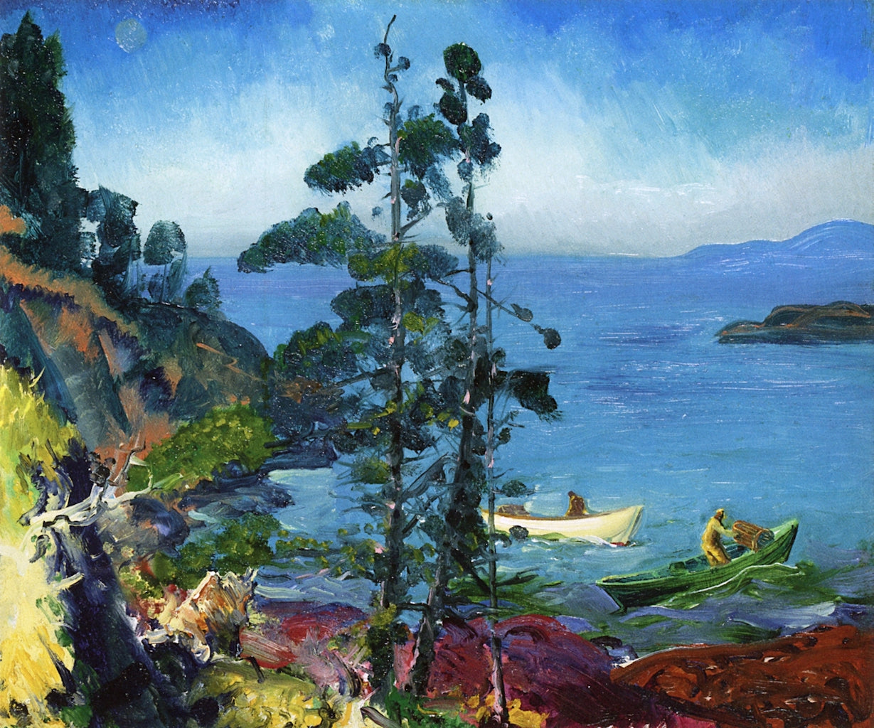 g the Lobster Traps. Early morning) by George Wesley Bellows,16x12(A3) Poster