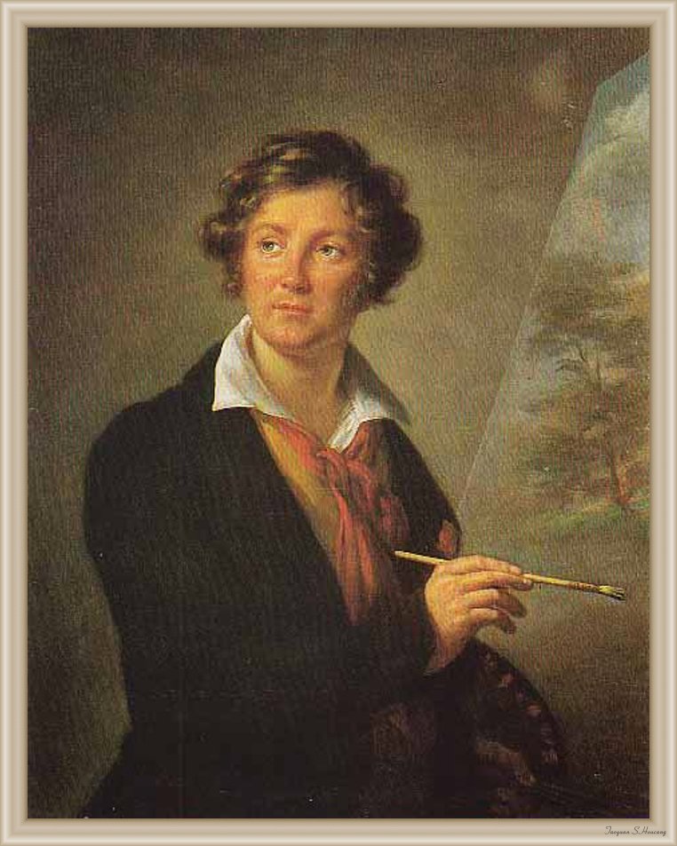 Baron de Feisthamel, vintage artwork by Élisabeth Vigee-Lebrun, 12x8" (A4) Poster