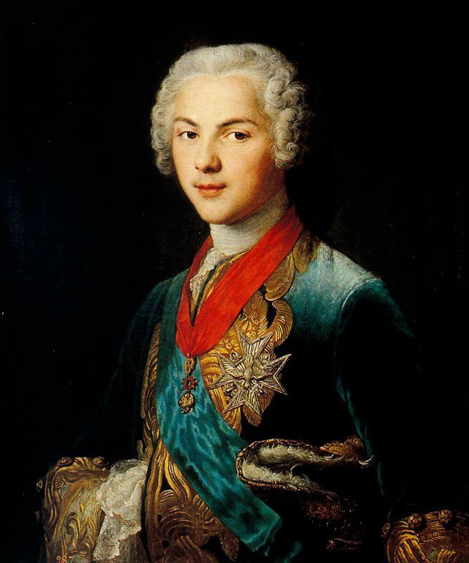 Dauphin Louis, Son of Louis XV, vintage artwork by François-Hubert Drouais, 12x8" (A4) Poster