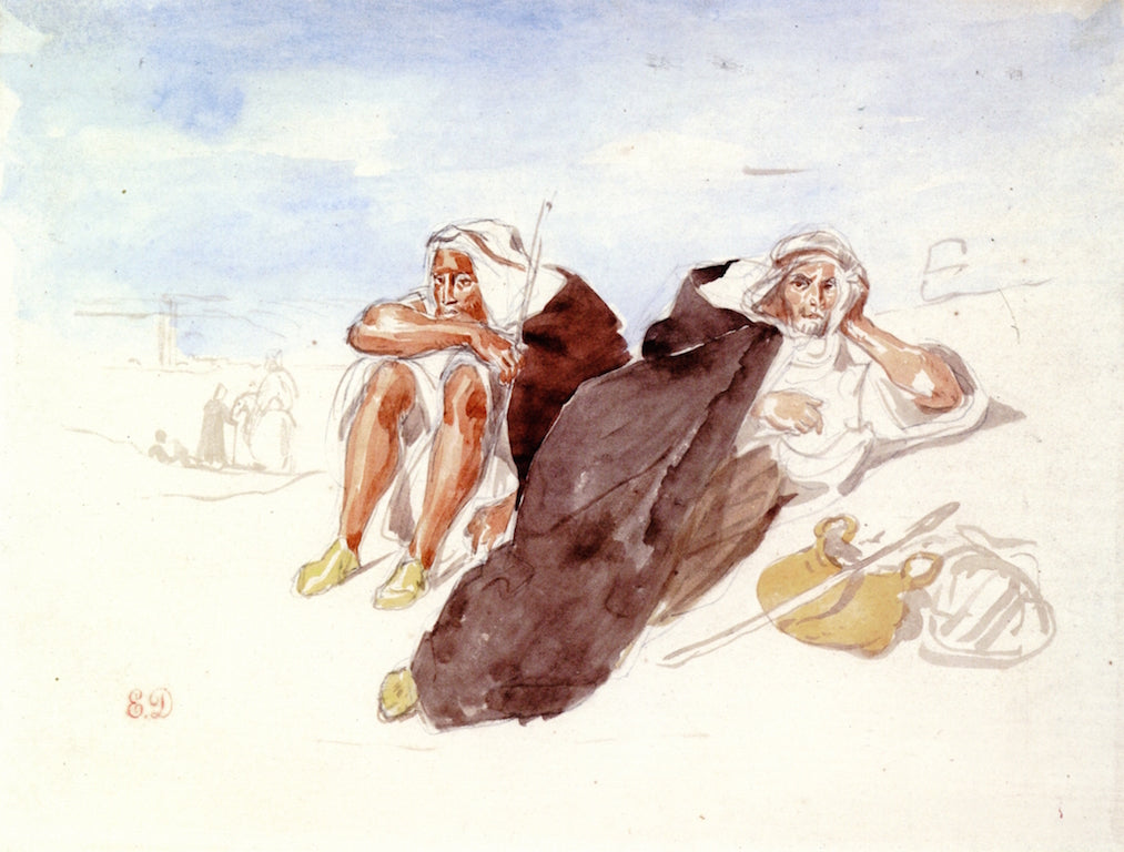 Arabs of Oran, vintage artwork by Eugène Delacroix, A3 (16x12") Poster Print