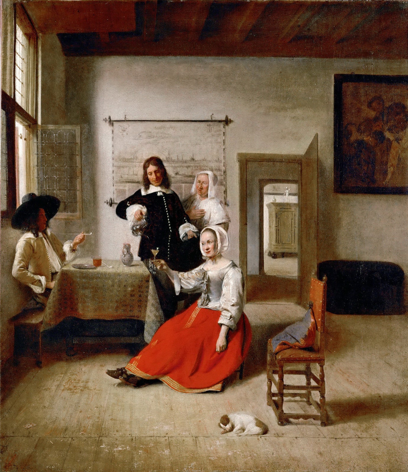 Young Woman Drinking Vintage Artwork By Pieter De Hooch Vintage Art young-woman-drinking-vintage-artwork-by-pieter-de-hooch-vintage-art
