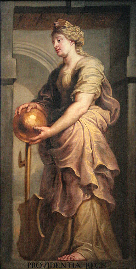 The Providence of the King, vintage artwork by Jan van den Hoecke, 12x8" (A4) Poster