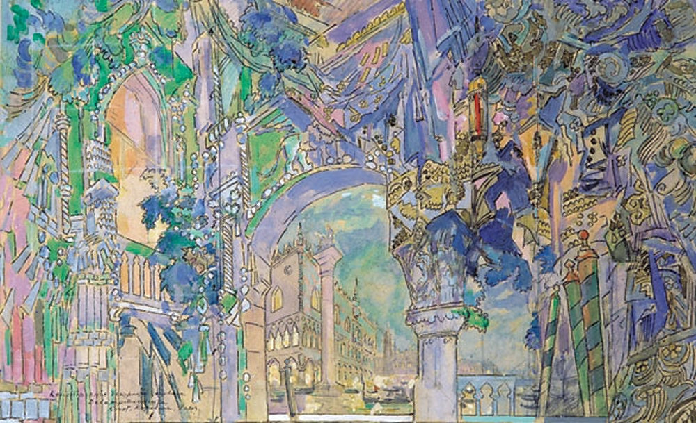 n for "La ronde des heures" by Constantin Alexeevich Korovin,A3(16x12")Poster