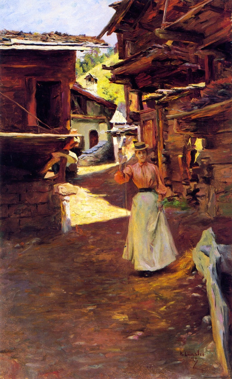 Summer in the Alps by Julius LeBlanc Stewart,A3(16x12")Poster