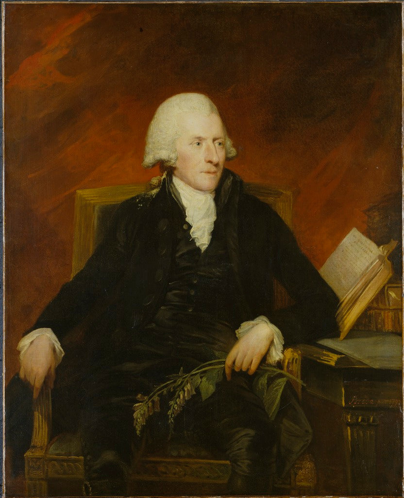 English Physician William Withering, vintage artwork by Carl Fredrik von Breda, 12x8" (A4) Poster