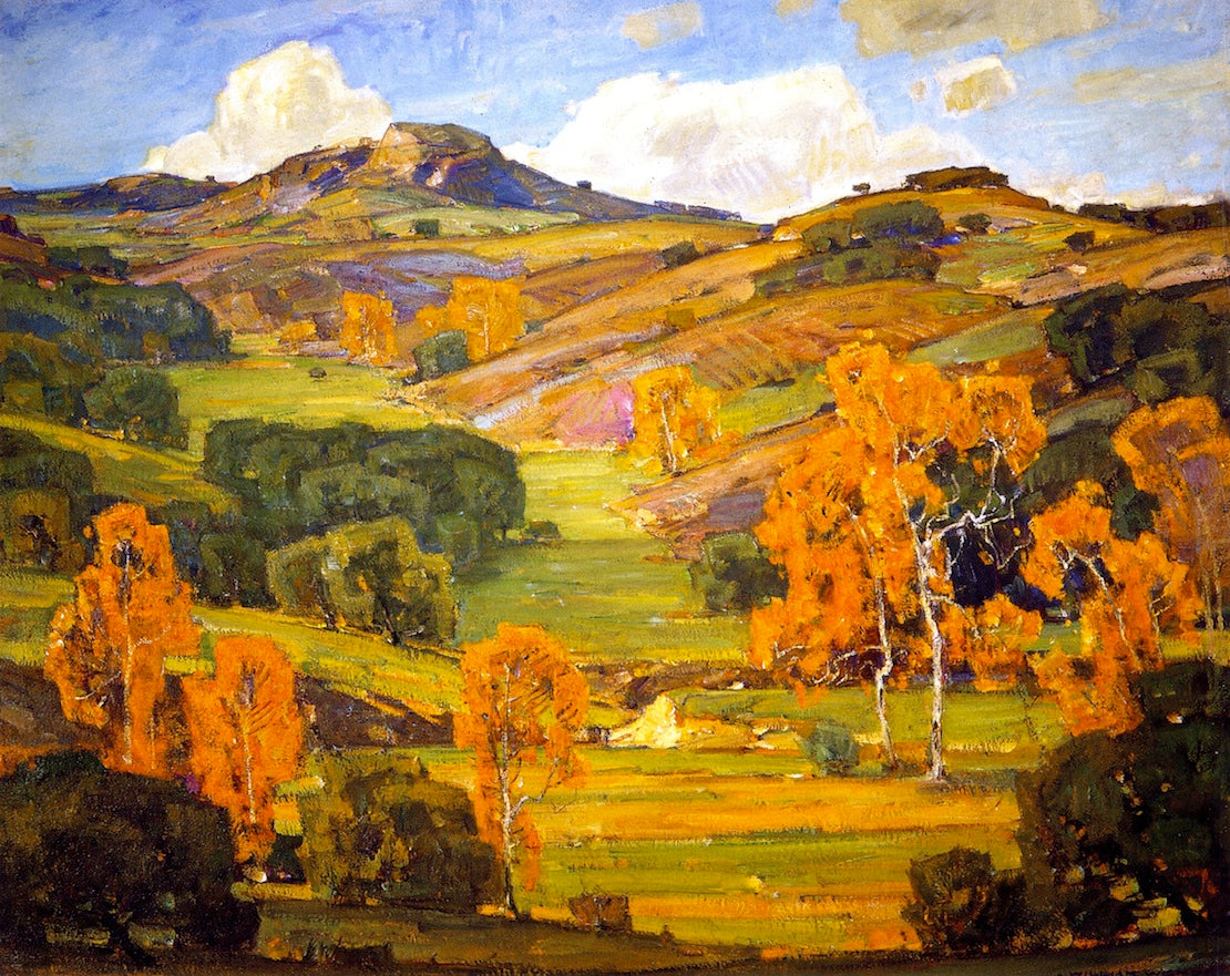 Autumn Sycamores by William Wendt,A3(16x12")Poster