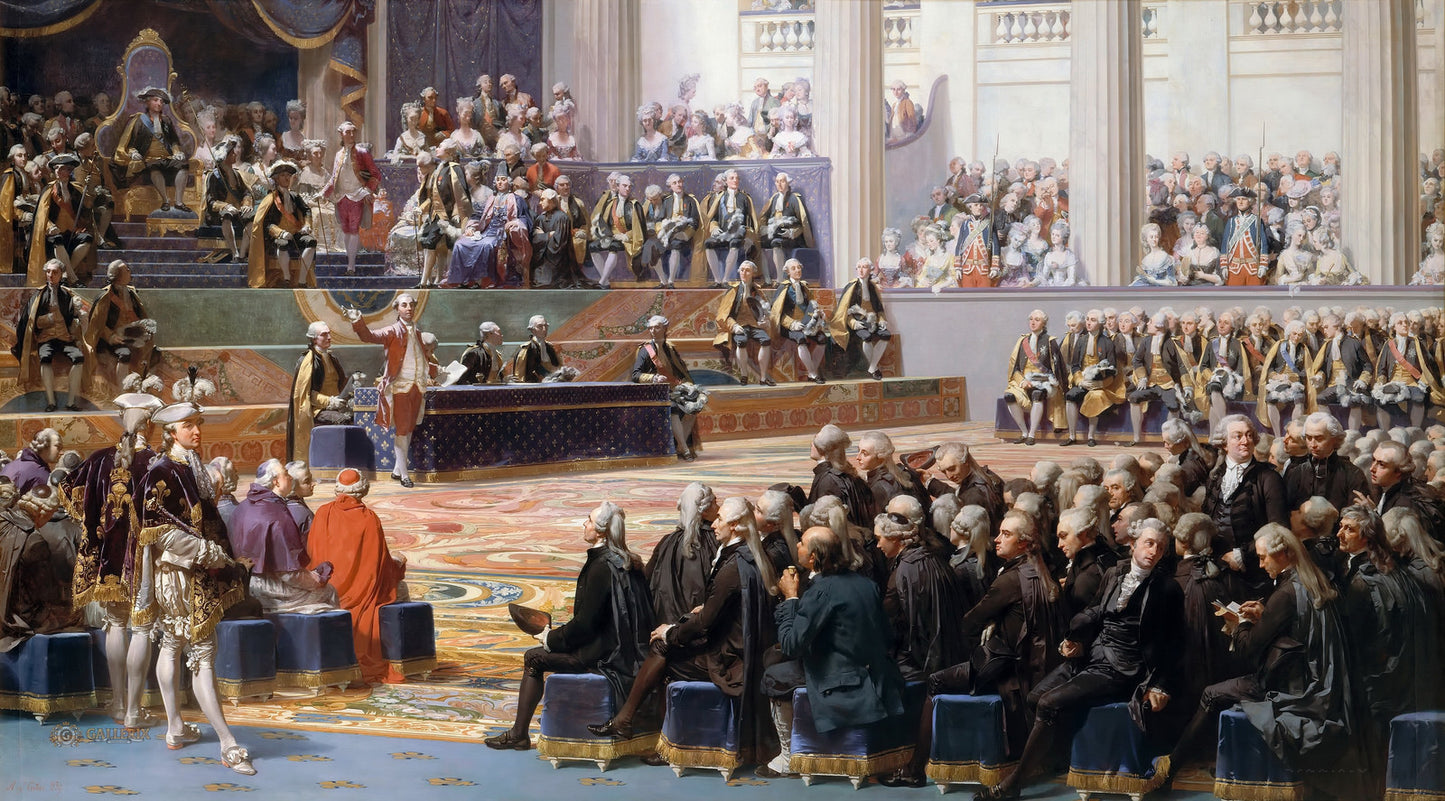 Opening of the Estates General, May 5, 1789, vintage artwork by Auguste Couder, A3 (16x12") Poster Print