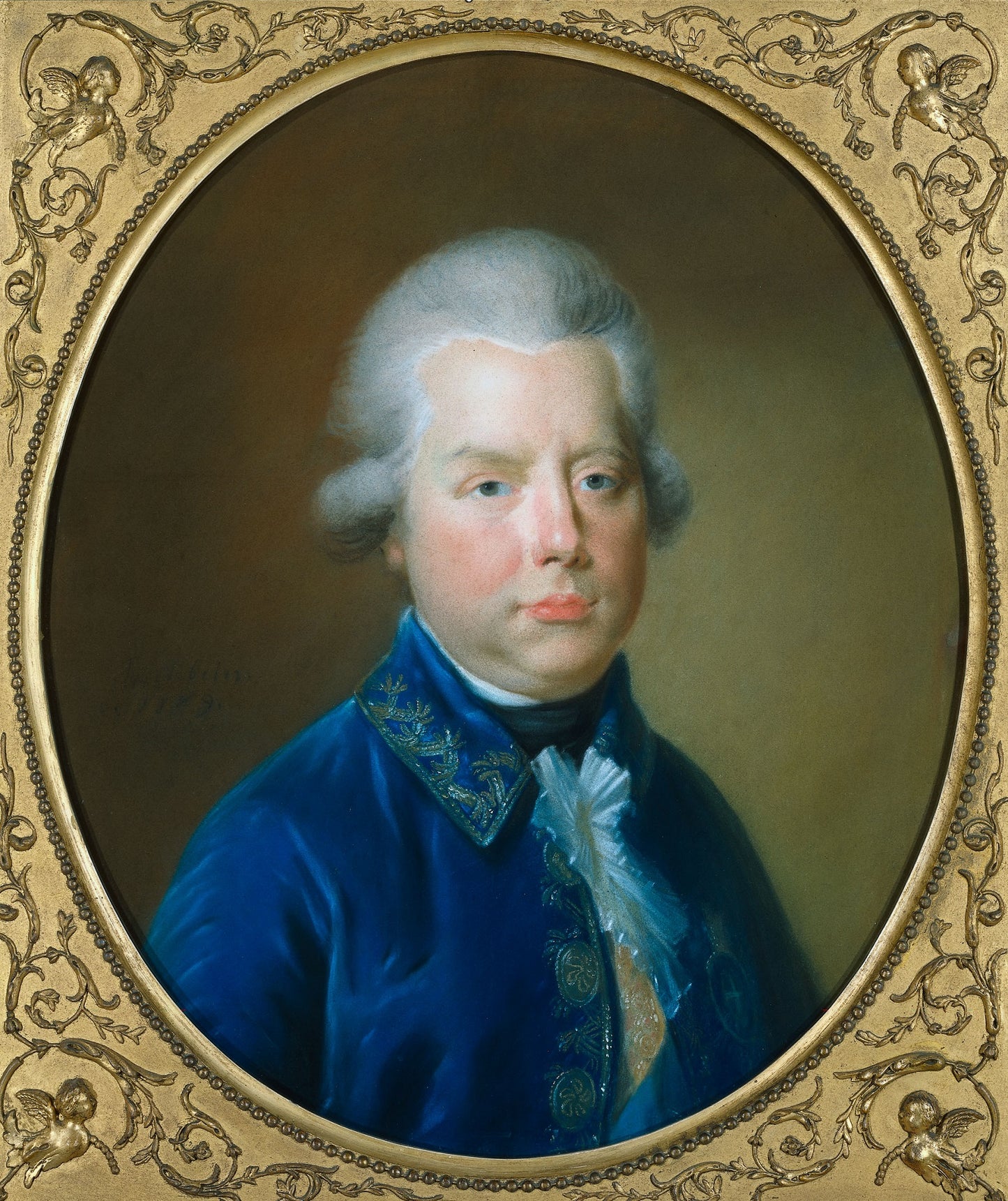 Willem V (1748-1806), Prince of Oranje-Nassau, vintage artwork by Johann Friedrich August Tischbein, 12x8" (A4) Poster