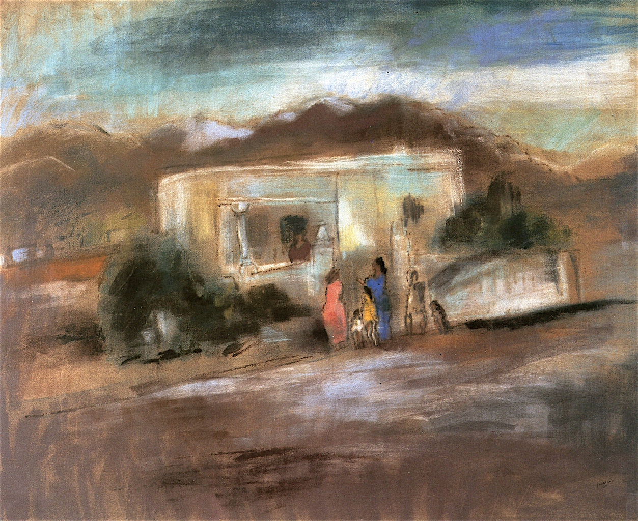 Evening in Tunis by Jules Pascin,16x12(A3) Poster