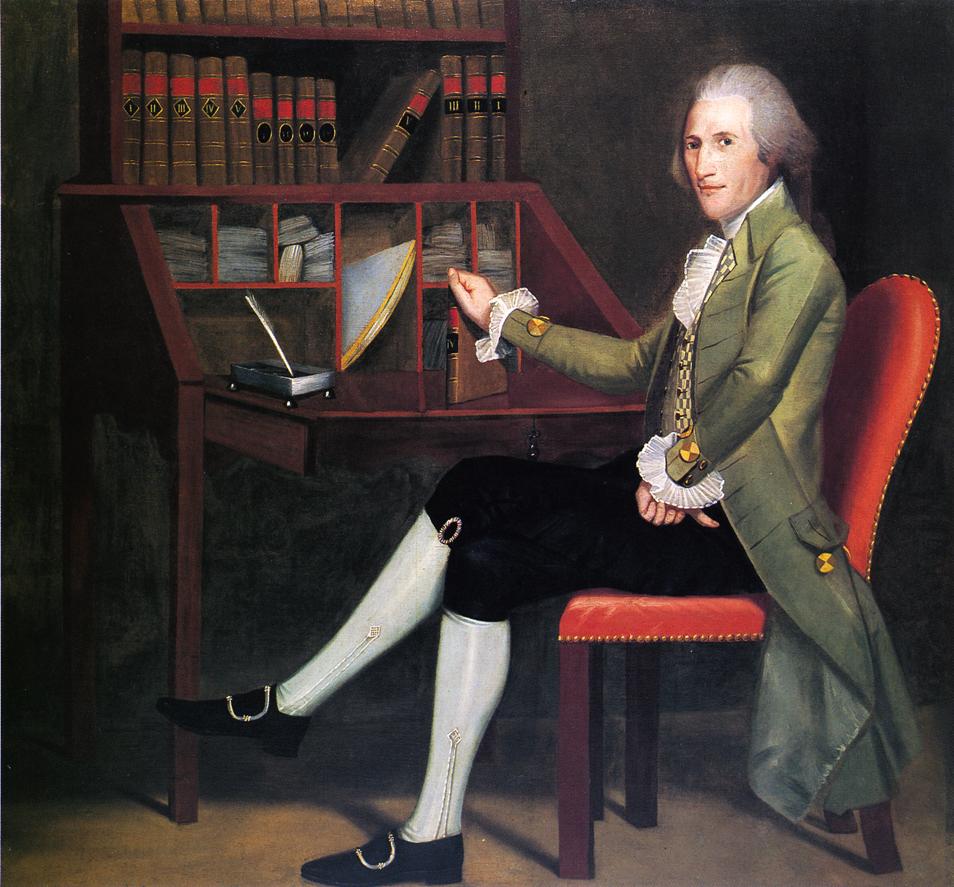 David Baldwin, vintage artwork by Ralph Earl, 12x8" (A4) Poster